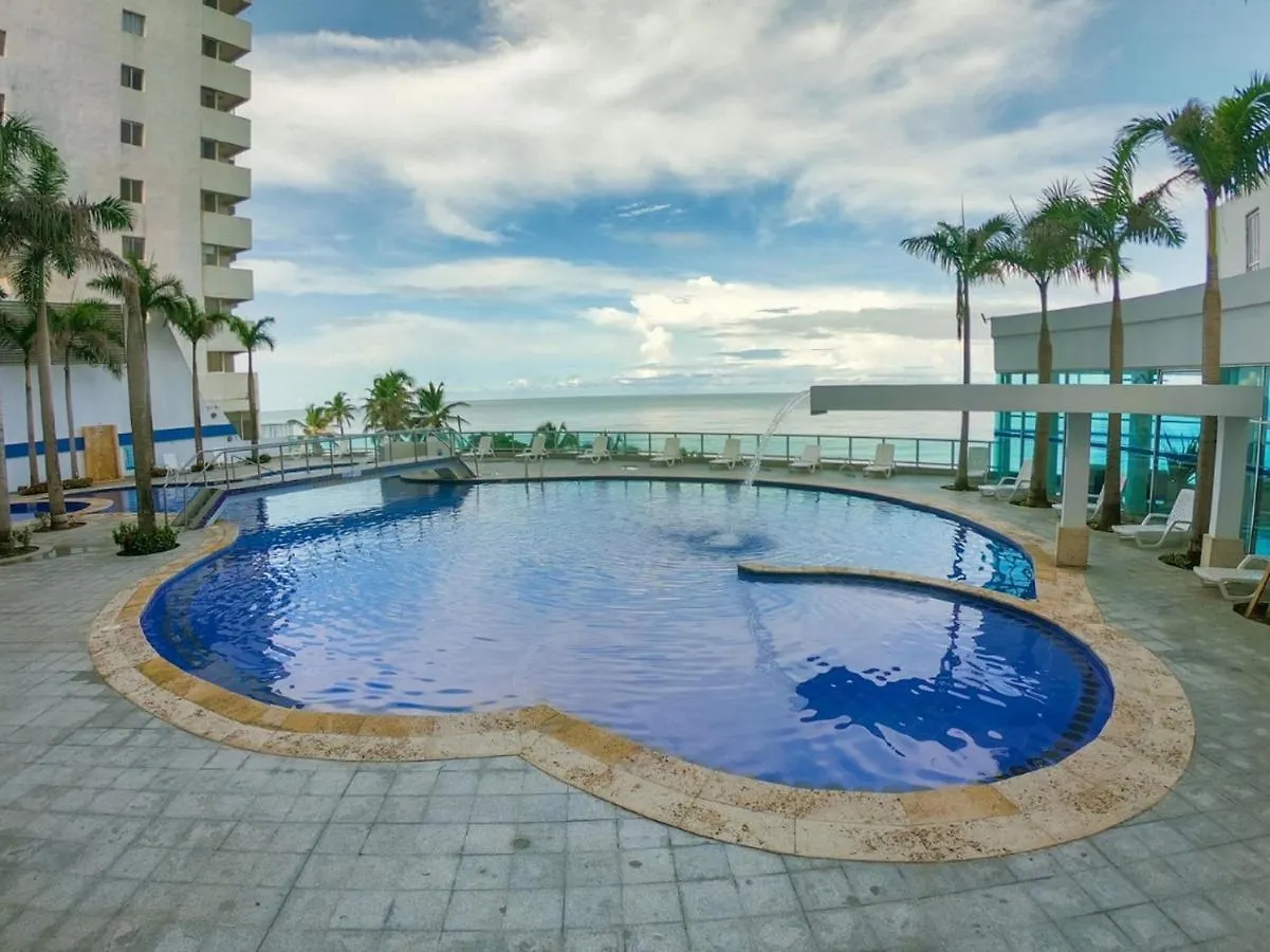 2 Bedroom Beachfront Apartment 2P1-Al2 With Pool And Wifi Cartagena