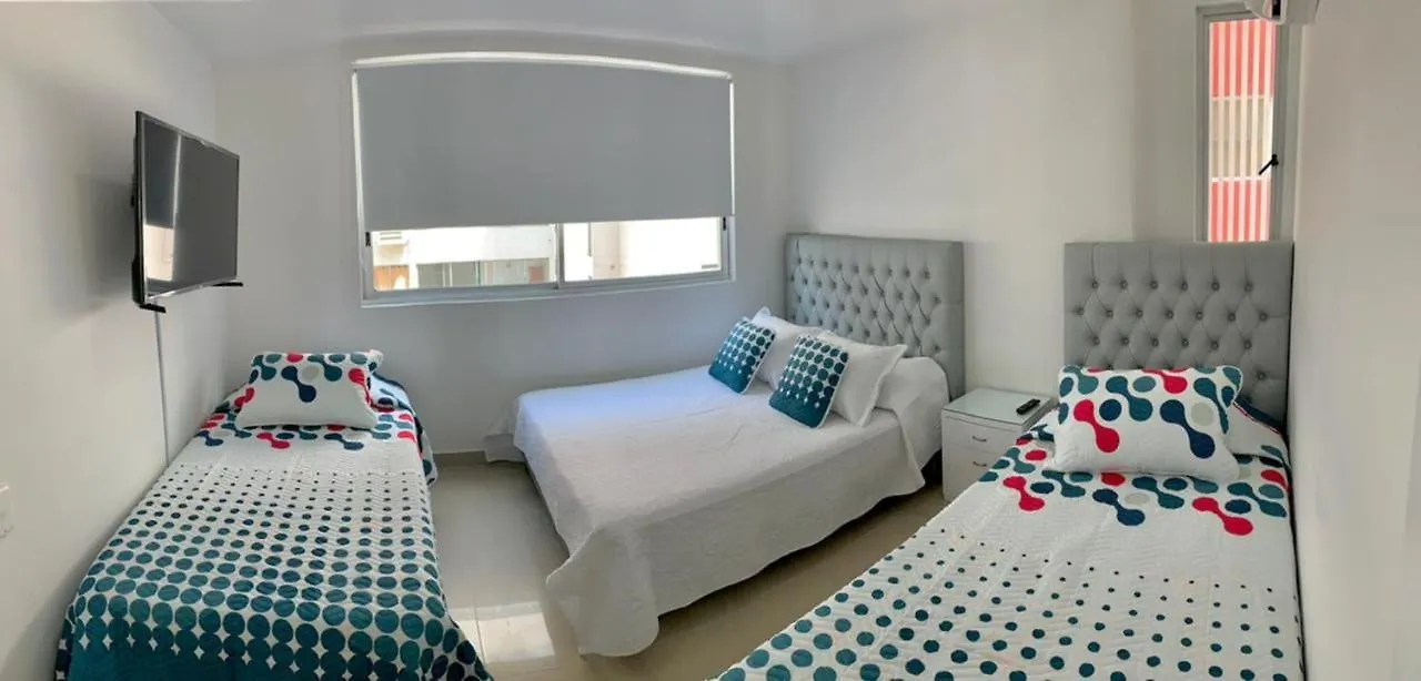 2 Bedroom Beachfront Apartment 2P1-Al2 With Pool And Wifi Cartagena